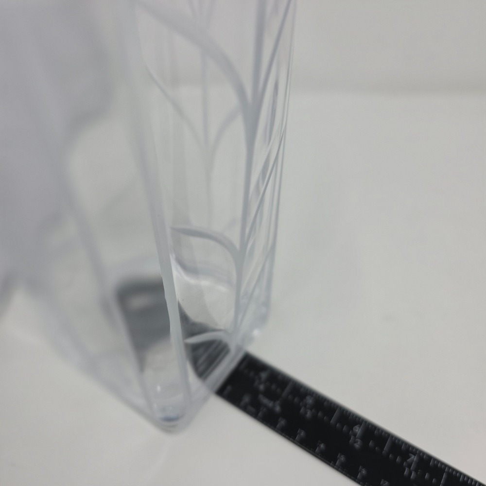 Authentic Tiffany & Co. Vase Wheat Leaf Crystal Glass Round Shape Decorative - Picture 4 of 6